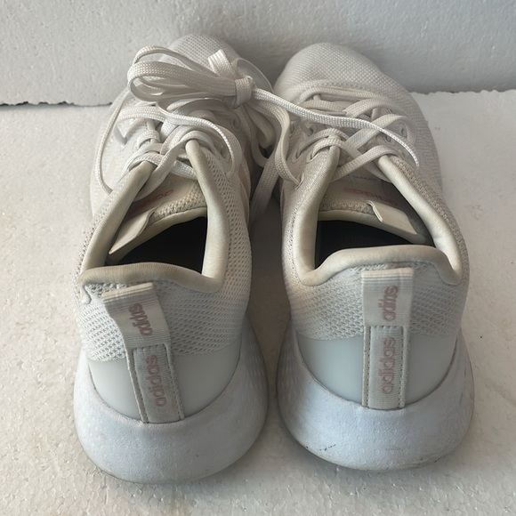 Adidas cloudfoam athletic running shoes sneakers white pink women’s size… - Picture 3 of 10